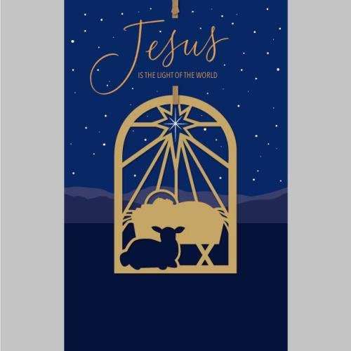 Jesus Is the Light of the World Ornament Christmas Card