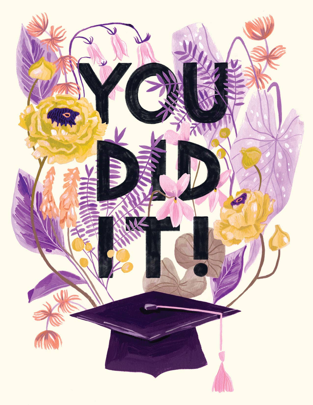 You Did It Gradcap Greeting Card
