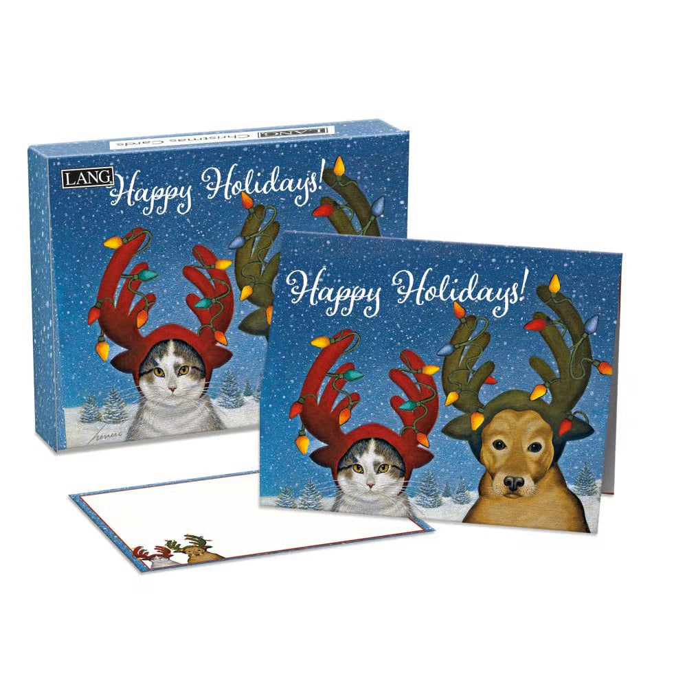 Merry Mischief Boxed Christmas Cards by Lowell Herrero