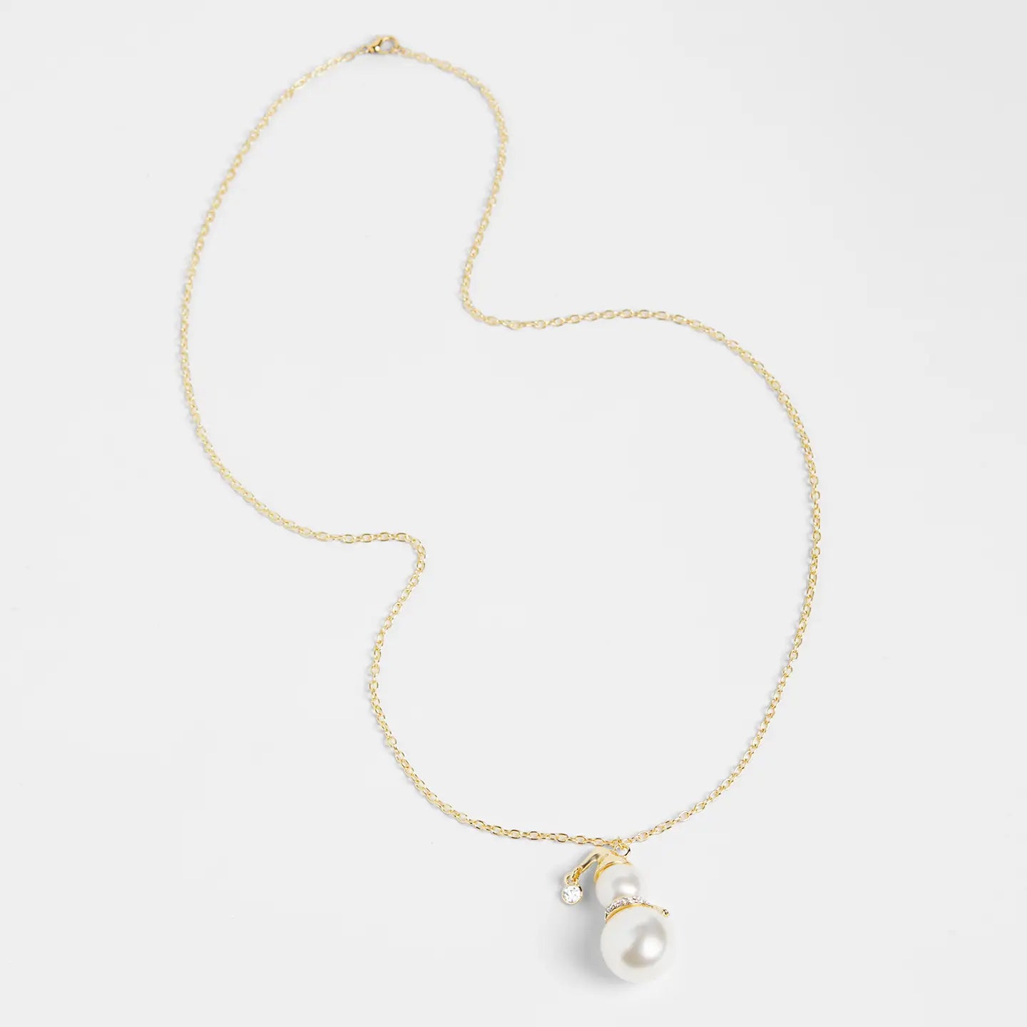 Pearl Snowman Necklace