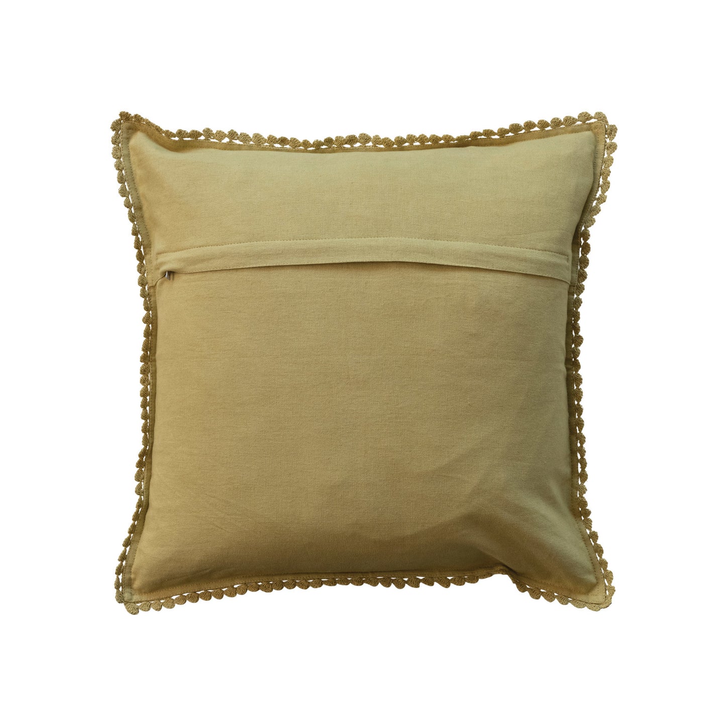 18" Square Recycled Cotton Crocheted Pillow