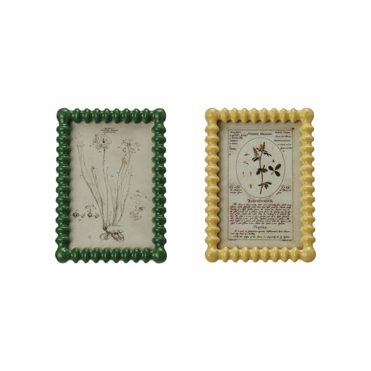 Picture Frame w/ Vintage Reproduction Image, 2 Colors
