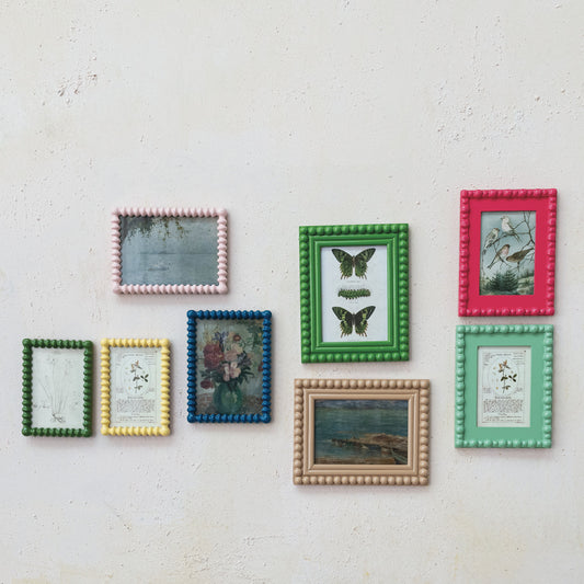 Picture Frame w/ Vintage Reproduction Image, 2 Colors