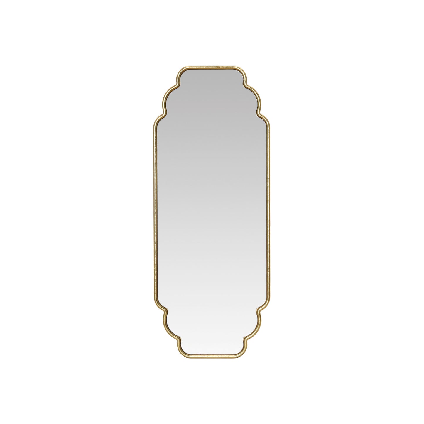 Metal Framed Scalloped Wall Mirror