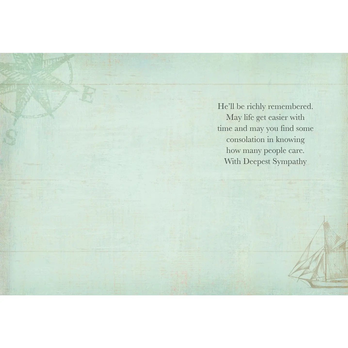 East Coast Lighthouse - Sympathy Loss of Son Card