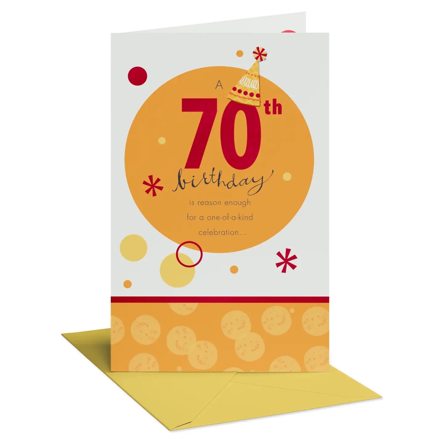 70th Birthday Card