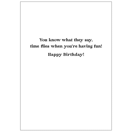 Heart Framed Glasses Dog - Birthday Value Card