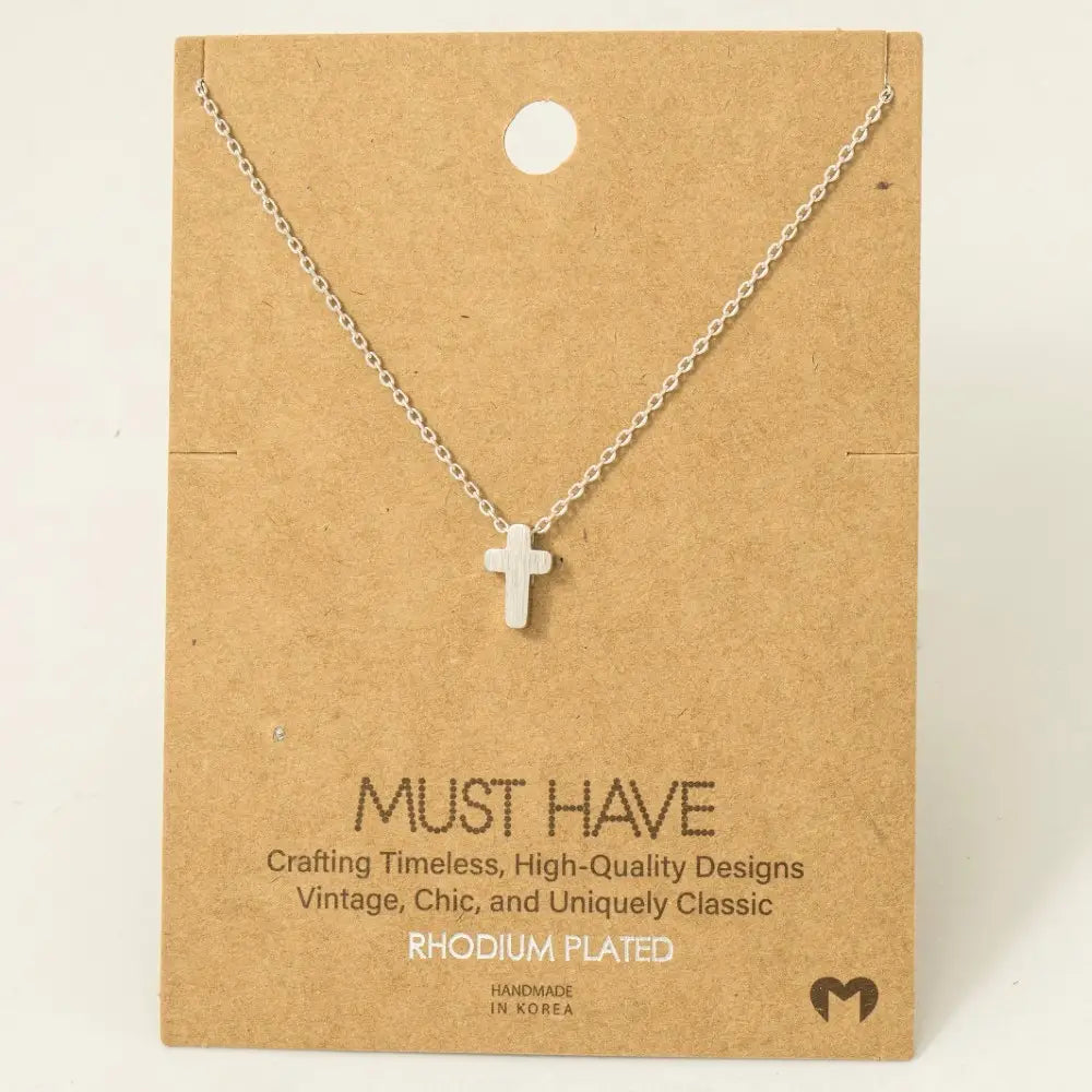 Dainty Mini Cross Pendant Necklace
