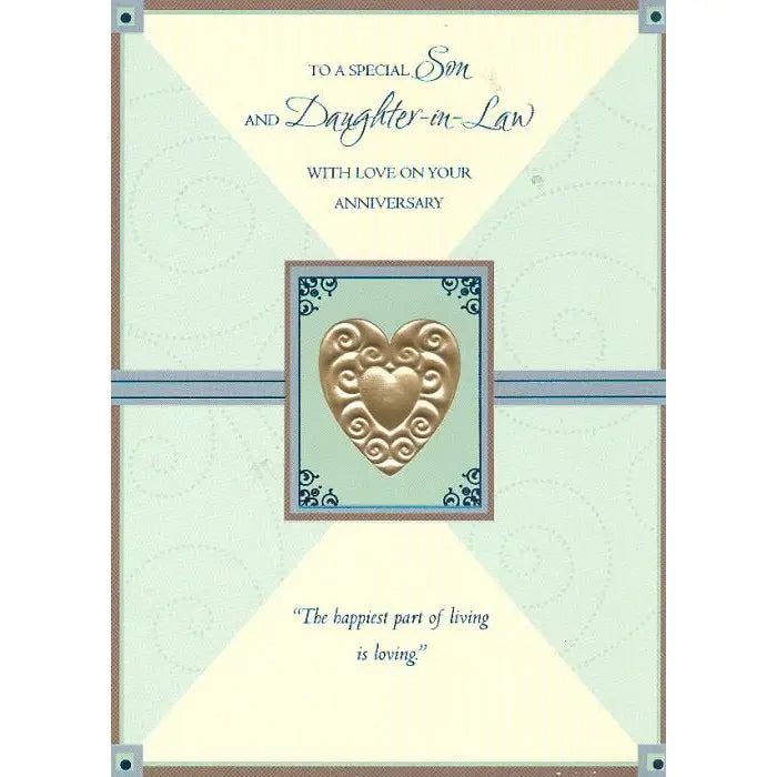 Anniversary Son & Daughter-in-Law Card