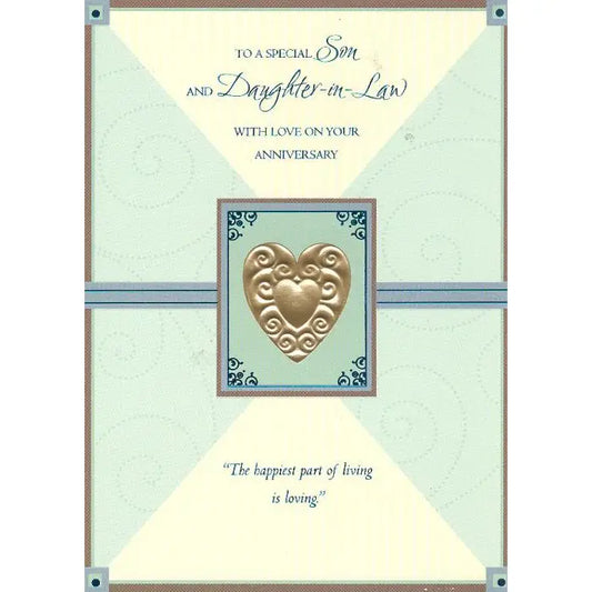 Anniversary Son & Daughter-in-Law Card