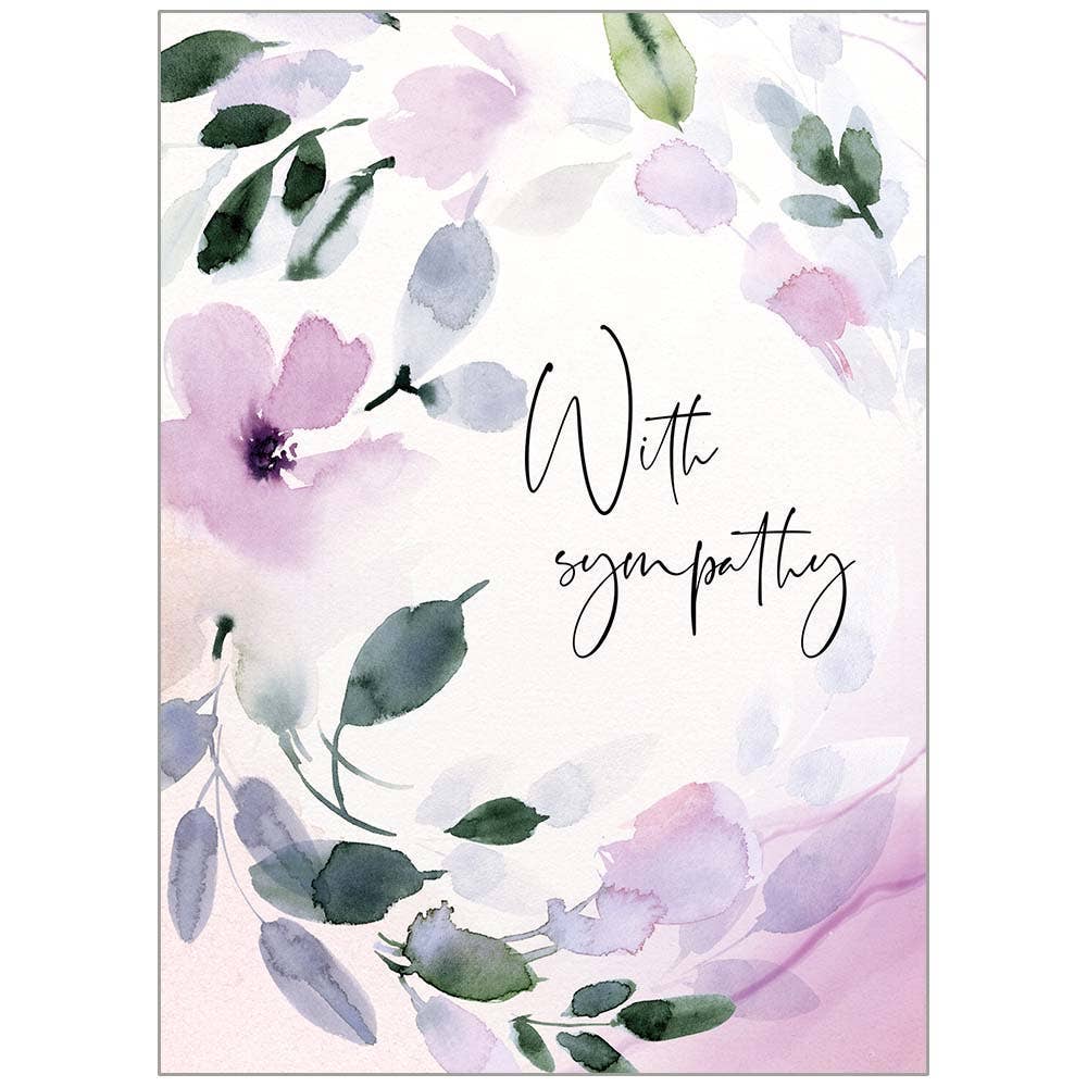 Purple Sympathy - Sympathy Card