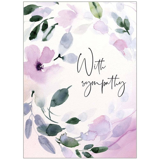 Purple Sympathy - Sympathy Card