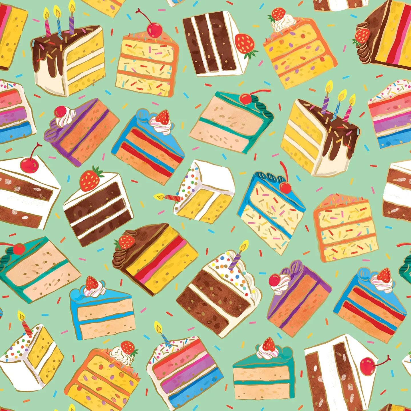 Birthday Cake - Wrap - Roll