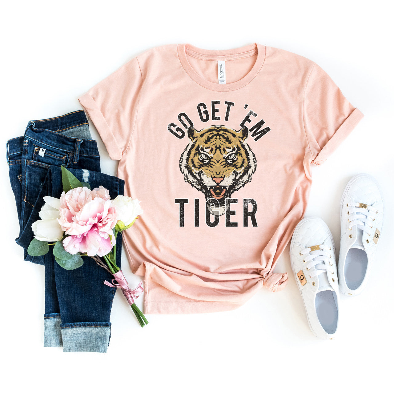 Go Get Em Tiger Peach Tee