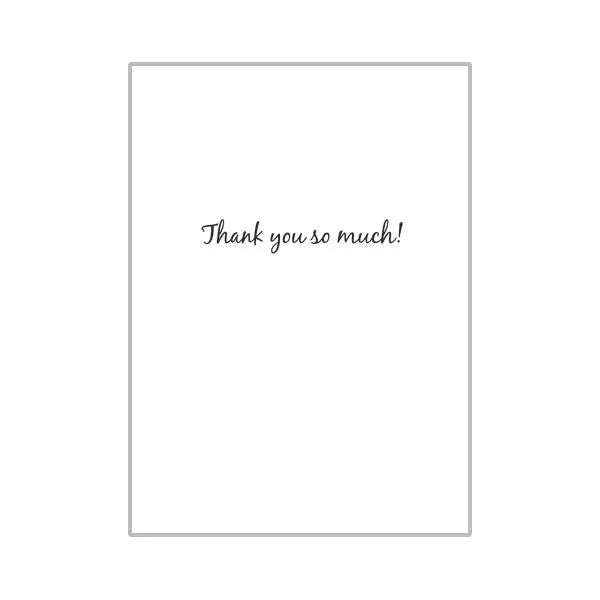 Lavender and Butterfly - Thank You from Group Card