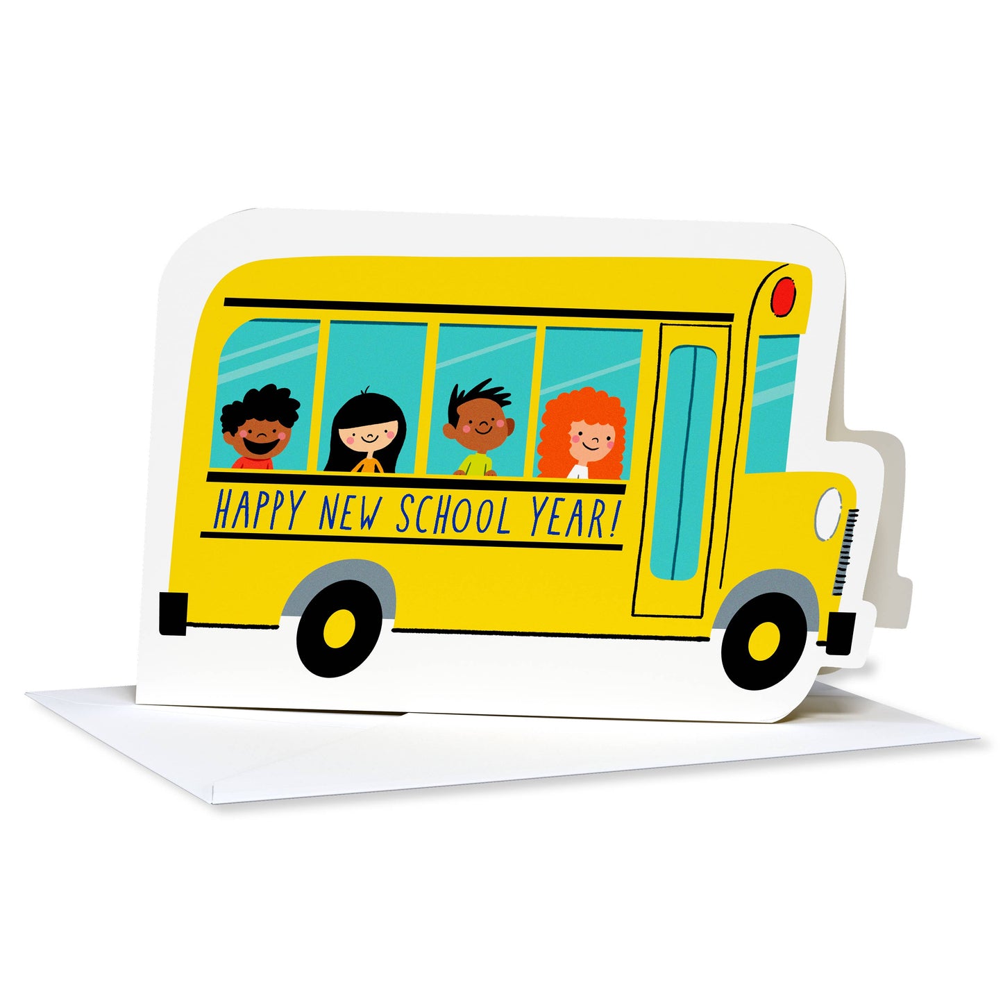 Back to School Card – School Bus “Happy New School Year!”