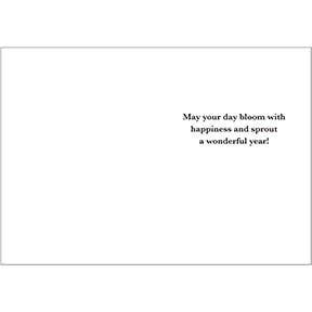 Birds and Pansies - Birthday Card