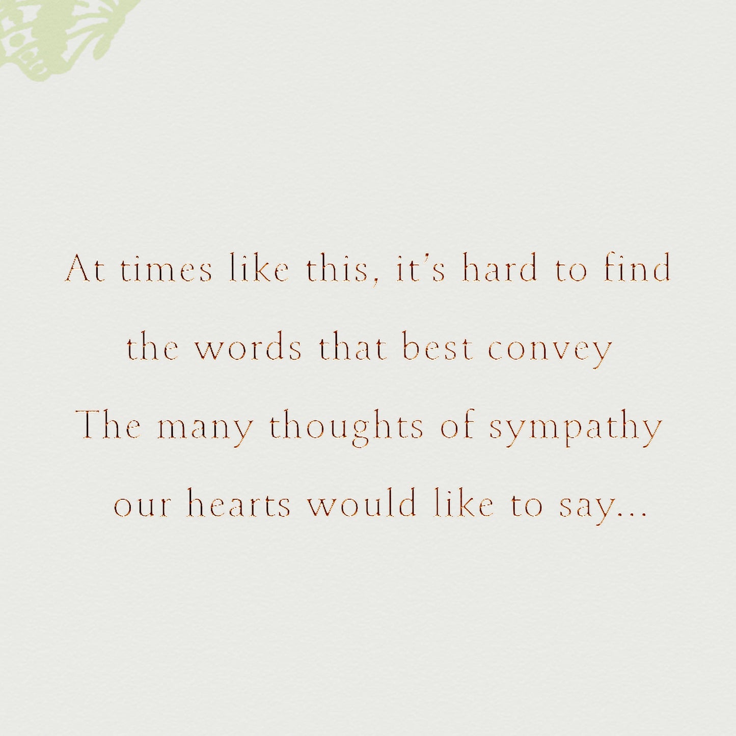 Sympathy Card for Anyone from Us