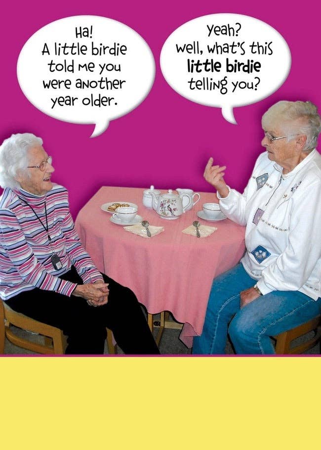 Birthday Card “A Little Birdie Told Me”
