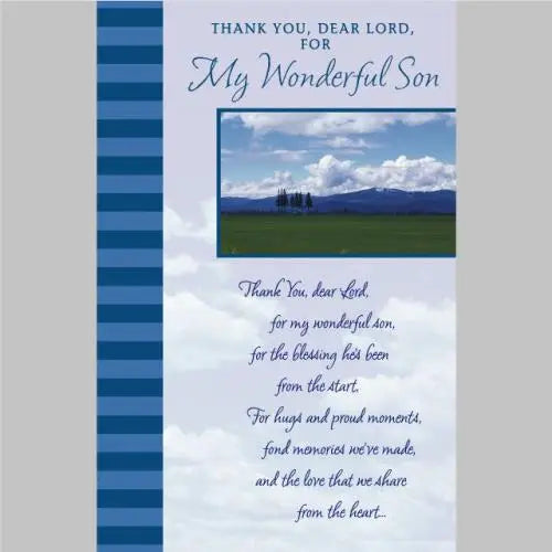Religious Son Birthday Card