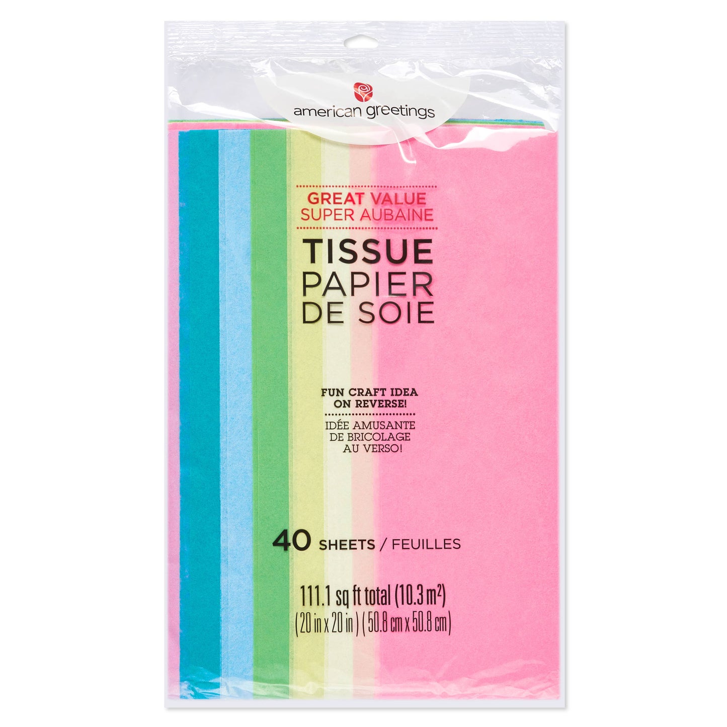 Tissue Paper Mix Colors 40 Sheet