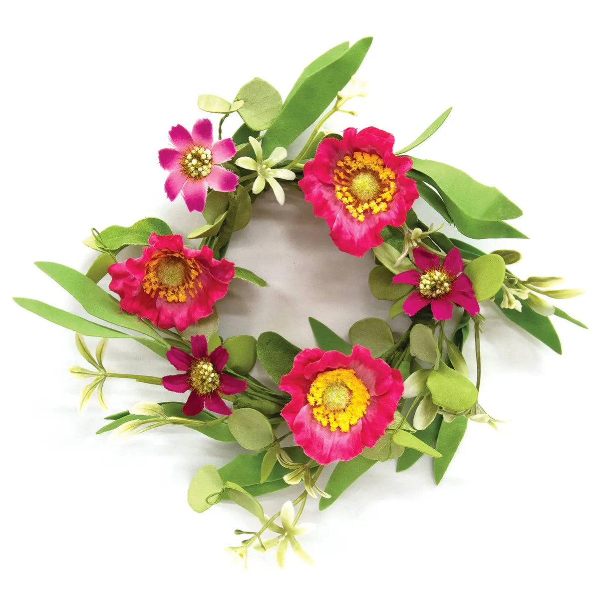 Sunset Poppy & Wildflower Candle Ring - 3.5"