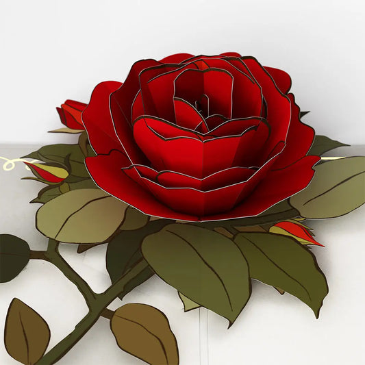 I Love You Roses Pop-Up Card