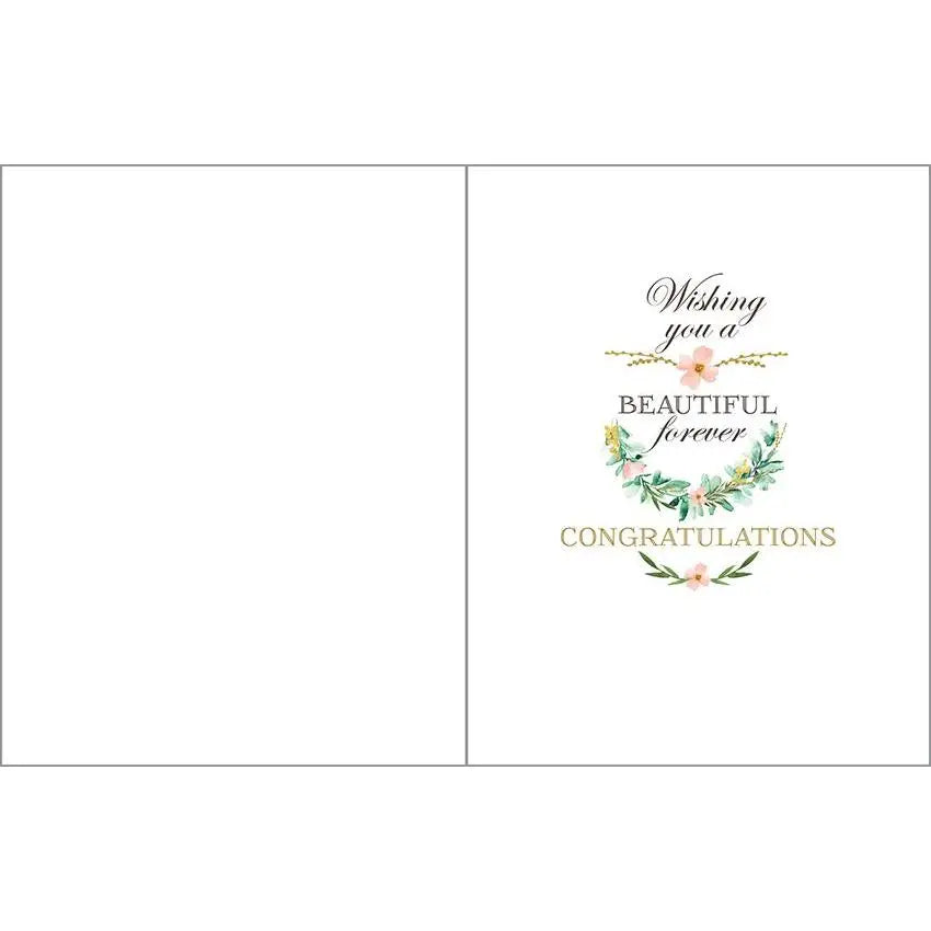 Wedding Greeting Card - Laurel Wreath