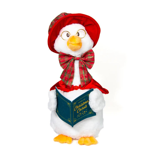 Carolin' Mother Goose | Animated Musical Singing Christmas Caroling Soft Plush Toy