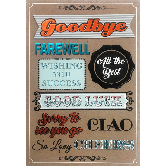 Jumbo Good Luck Goodbye Card