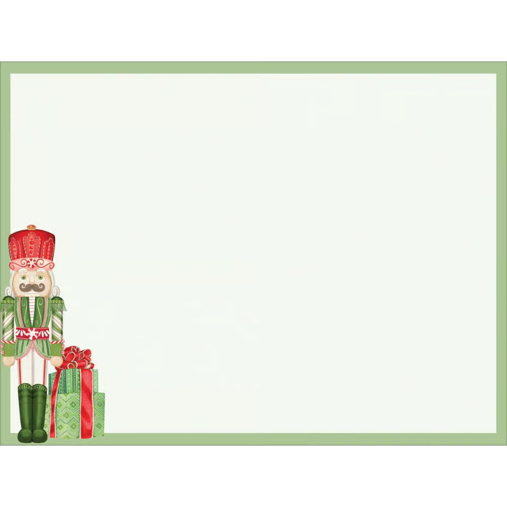 Merry Nutcrackers Luxe Christmas Cards by Nicole Tamarin
