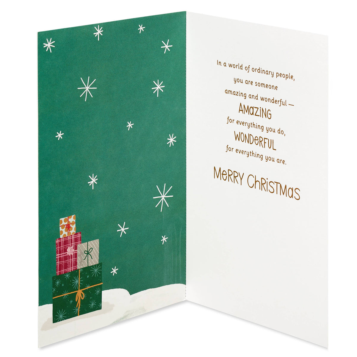 Christmas Greeting Card for Anyone, (Amazing & Wonderful)