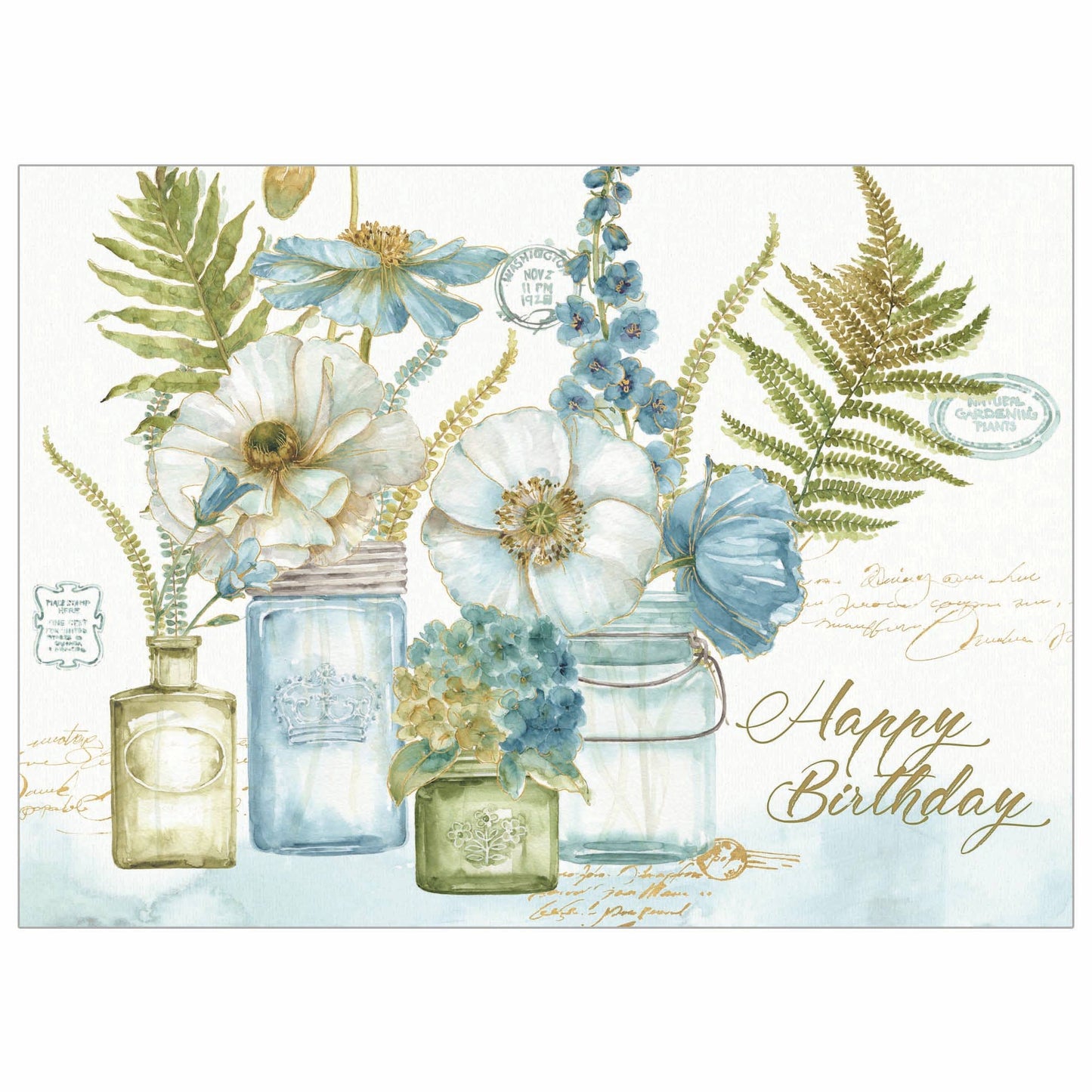 Greenhouse Jars - Faith Birthday Card