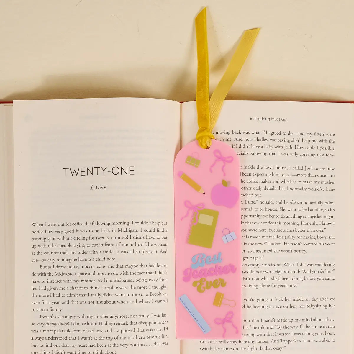 Acrylic Bookmark–Best Teacher Ever