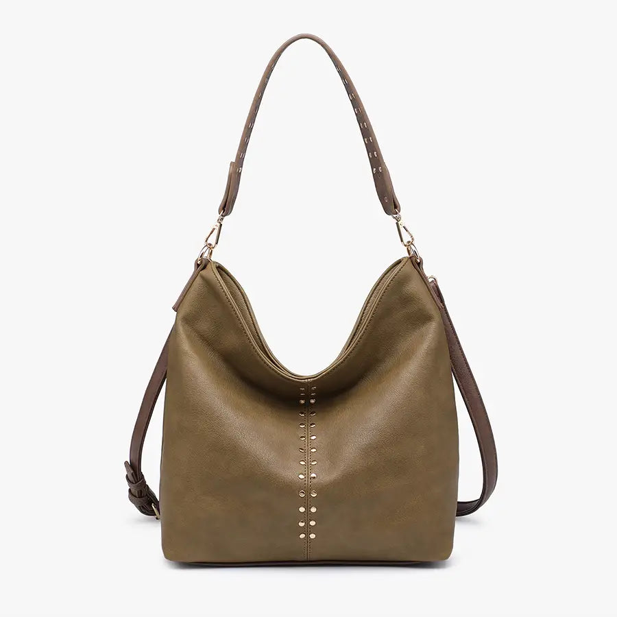 Emery Slouchy Hobo w/ Stud Detailing