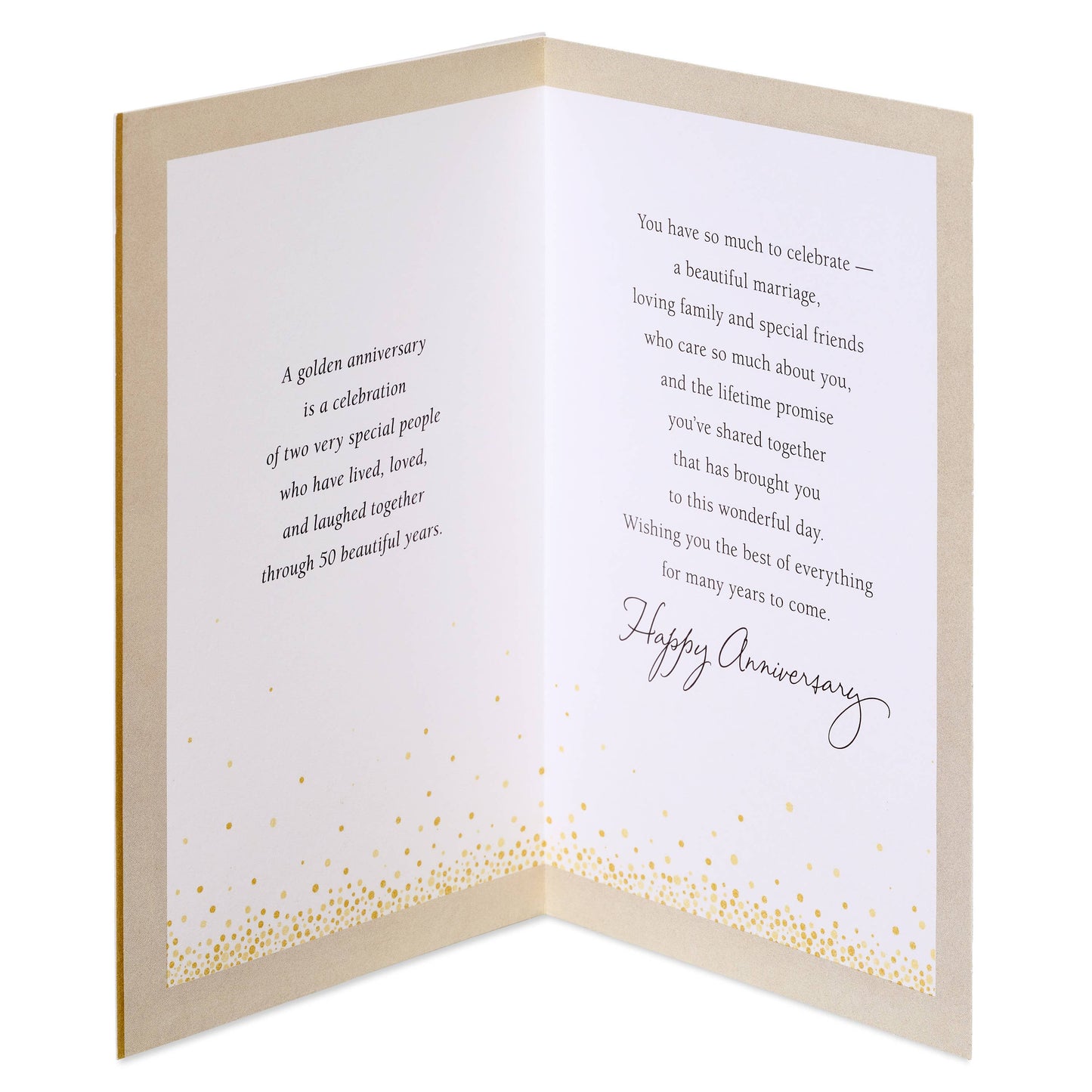 50 Golden Years Anniversary Card for Couple