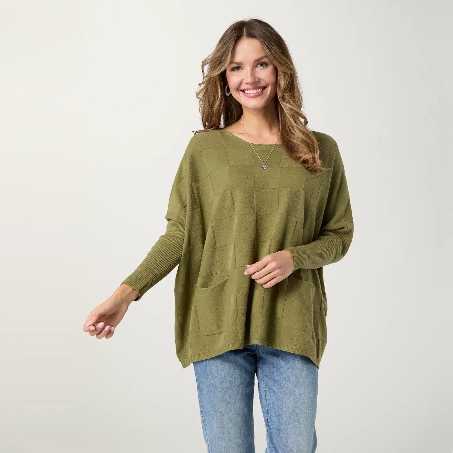 Lightweight Heavenly-Luxe Textured Knit Poncho
