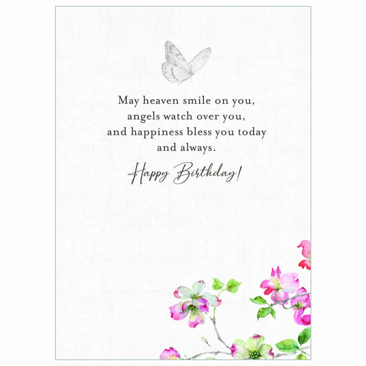 Dogwood Garden Floral Birthday Scripture Card
