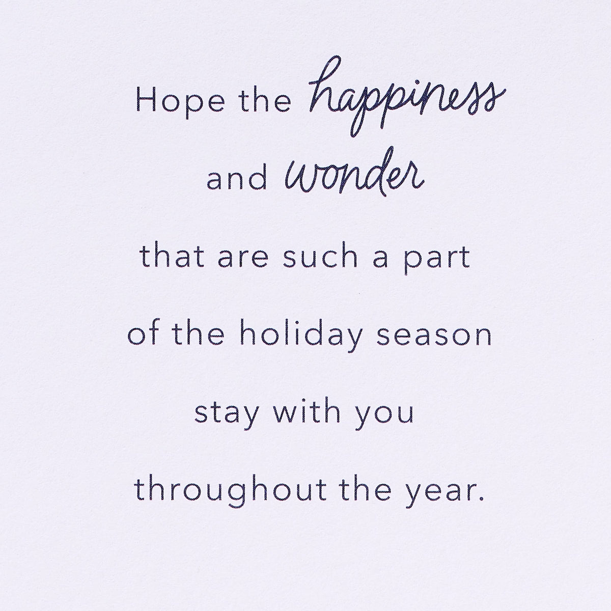 Christmas Card for Anyone (Happiness and Wonder)