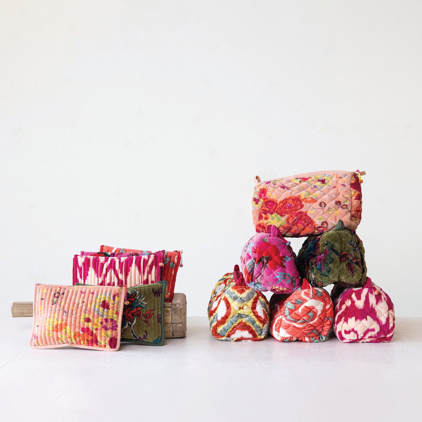 Zip Pouch w/ Interior Coating, 6 Styles (Each One Will Vary)