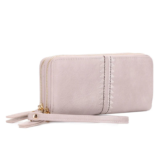 Sherrie Double Zipper Wallet