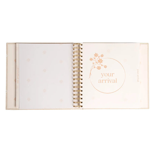 Daisy Print Square Baby Book, Memory Book
