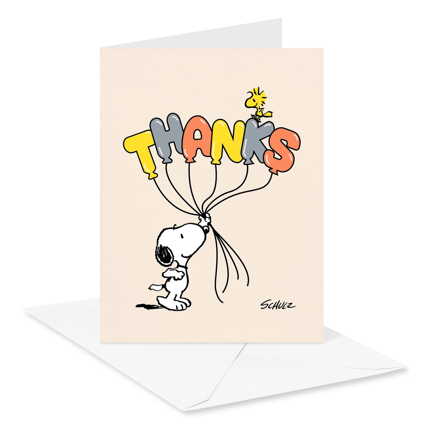 Thank You Card Stationery Notes, Snoopy and Woodstock 10-Ct