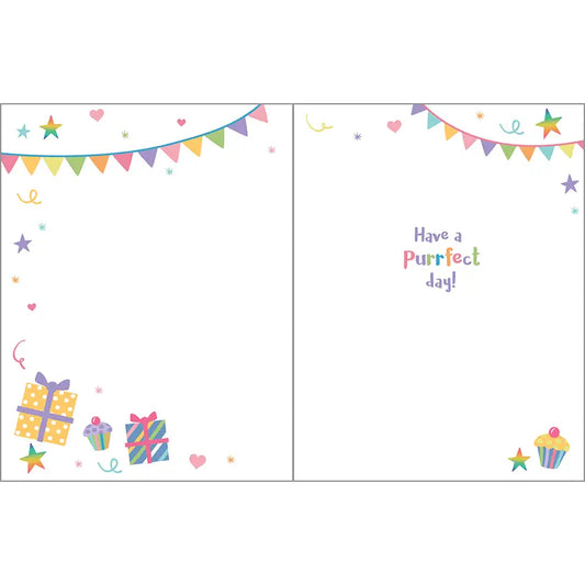 Birthday Greeting Card - Birthday Kitty-Kids