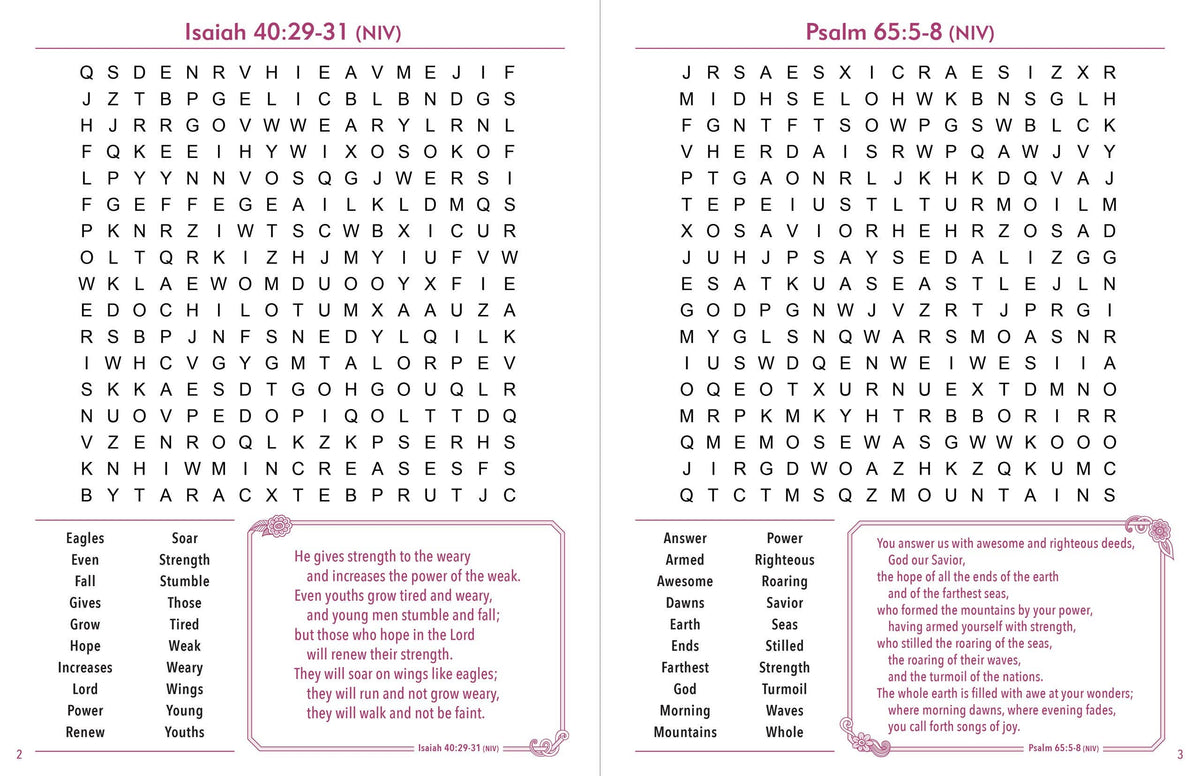 Bible Verse Large Print Word Search