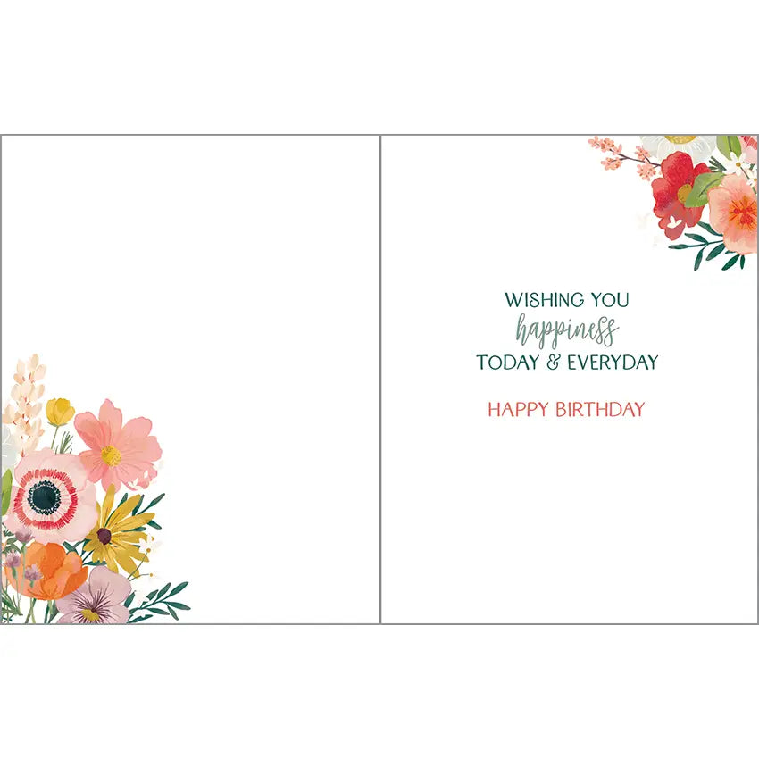 Birthday Greeting Card - Flower Vase