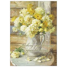 Pale Blossoms - Faith Birthday Card