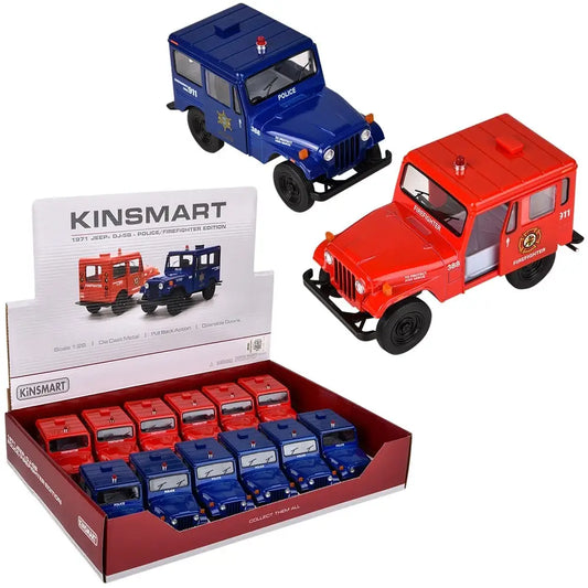5" Jeep Police/Firefighter Diecast