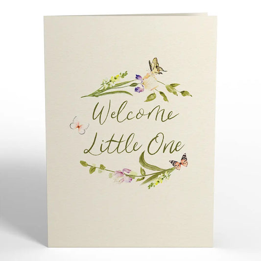 Welcome Little One New Baby Card Pop-Up Cards