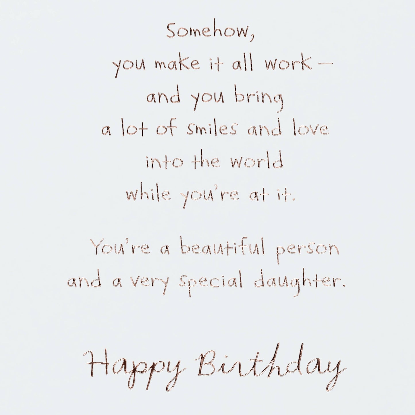 Daughter Birthday Card